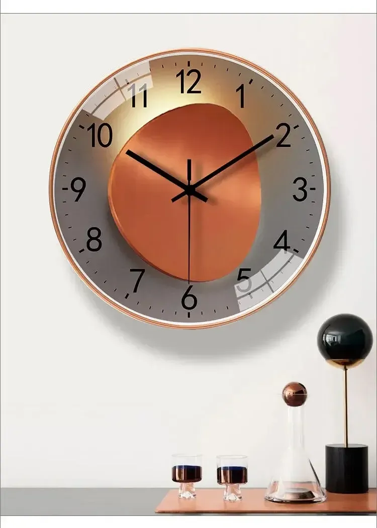 8" Vintage Wall Clock - Silent Nordic Home Decor_voghion.com