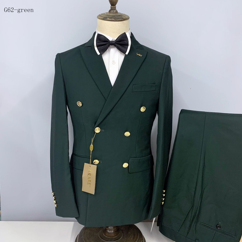 Roupas masculinas 2024 Novo terno masculino trespassado casamento negócios terno fino homem_voghion.com