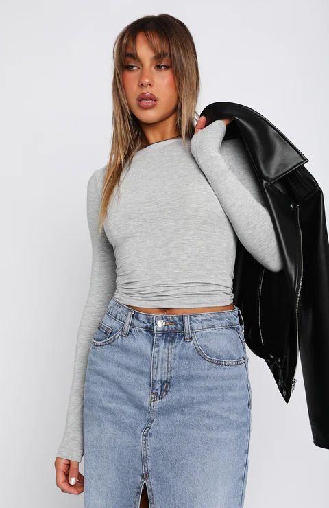 Dametøj Casual Langærmede T-shirts Forår og efterår Ensfarvet Slim Fit Pullover T-shirts Dame Streetwear Nederdele Toppe_voghion.com