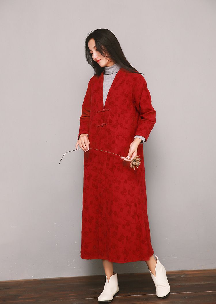 Vêtements pour femmes Vêtements pour femmes Vêtements pour femmes Vêtements pour femmes Automne 2024 Style Hanfu en coton et lin jacquard_voghion.com
