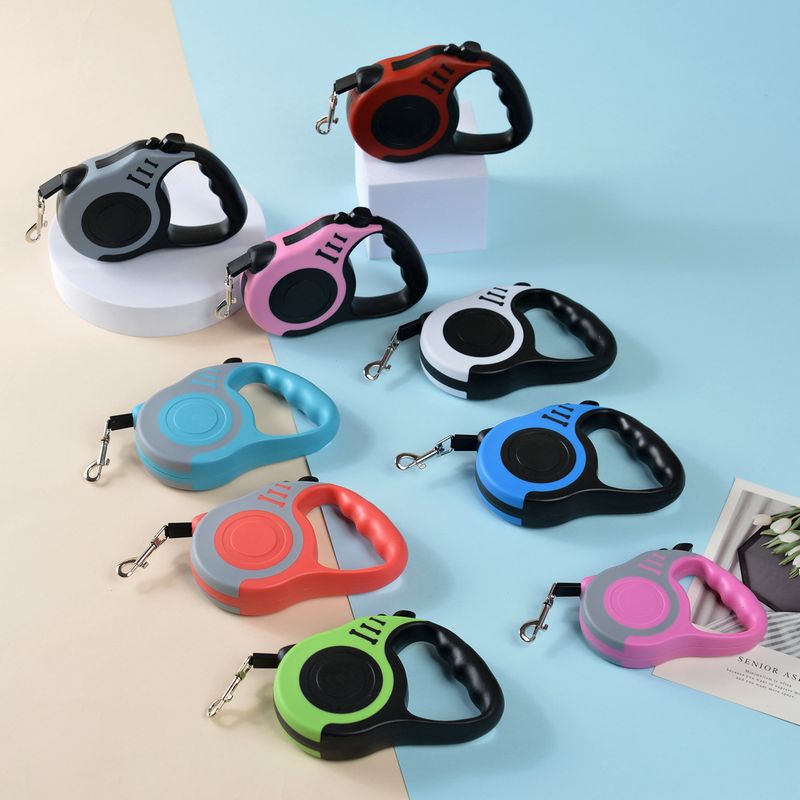 Handheld Portable Automatic Retractable Anti-Knot Pet Walking Leash Dog Chain_voghion.com