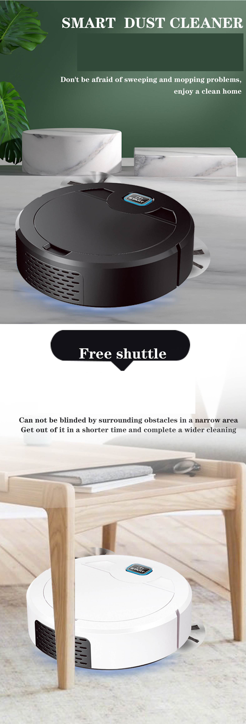 3in1 Intelligent Sweeping Robot Household Sweeping Machine Sweeping UV Wireless Vacuum Cleaner_voghion.com