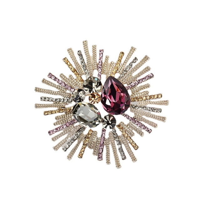 Retro-Temperament-Kristallbrosche, neue exquisite Luxus-Corsage für High-End-Damen, vielseitiges Anti-Expositions-Pin-Bekleidungszubehör_voghion.com