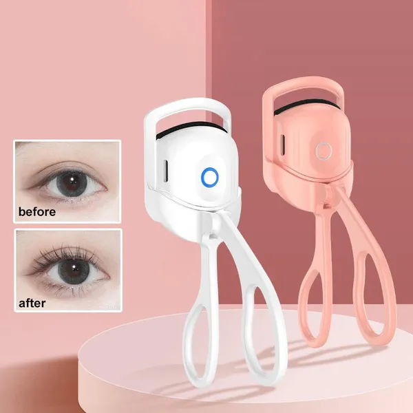 Eyelash Curler Portable Electric Comb Long Lasting Eyelash Curl Thermal Eyelash Curler Makeup Tools_voghion.com
