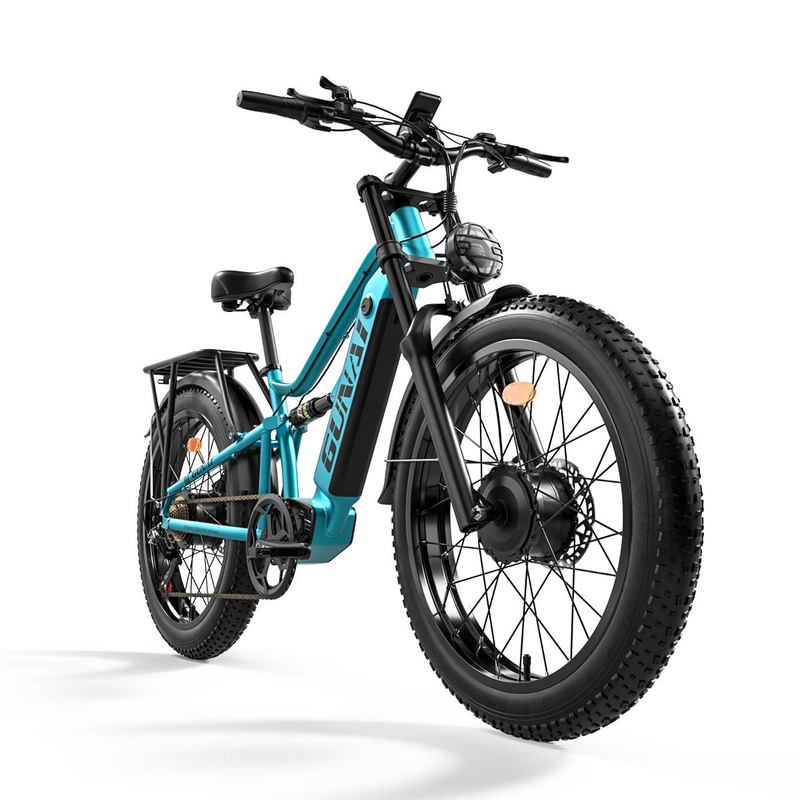 GUNAI-M2 Ebike 2000 W električno kolo z dvojnim motorjem 26x4,0 Off Road Fat Tire električna kolesa z navorom 130 NM 48 V 17,5 AH baterija_voghion.com