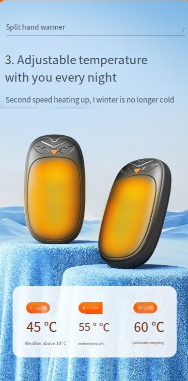 scaldamani combinato mobile power due in uno scaldamani bifacciale riscaldante mini portatile caldo bambino_voghion.com
