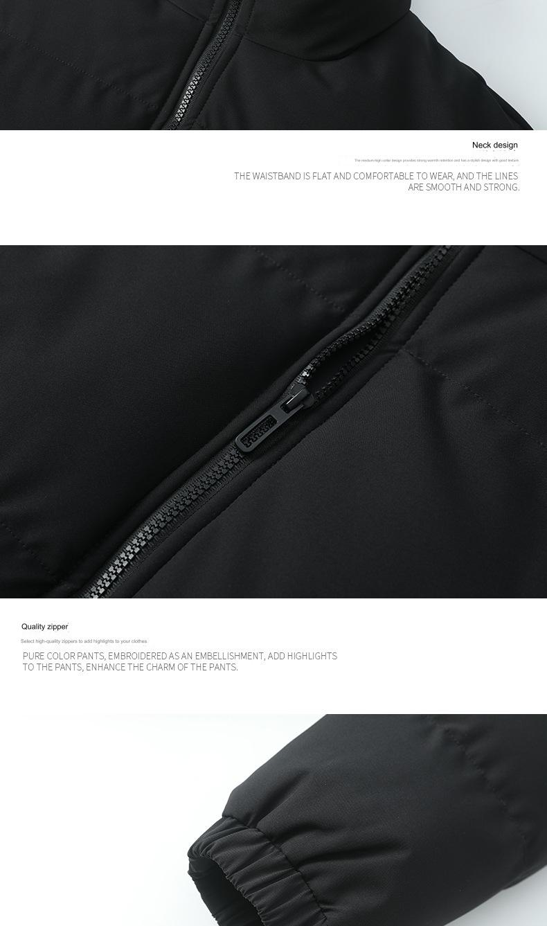 Trendy Stehkragen Pufferjacke für Männer und Frauen 2024 Winter Neuer verdickter Daunenmantel Warme und stilvolle Paarkleidung_voghion.com