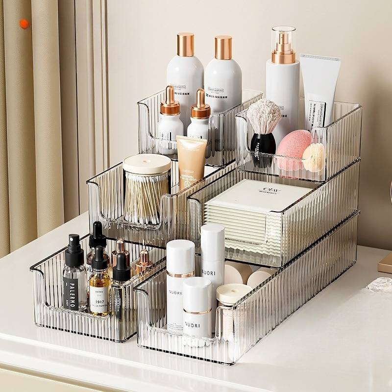 Úložný box na kosmetiku pro domácnost Čistý stojan na celebrity Domácí stůl Rtěnka Produkty pro péči o pleť Klasifikace Rack Průhledná krabička na make-up_voghion.com