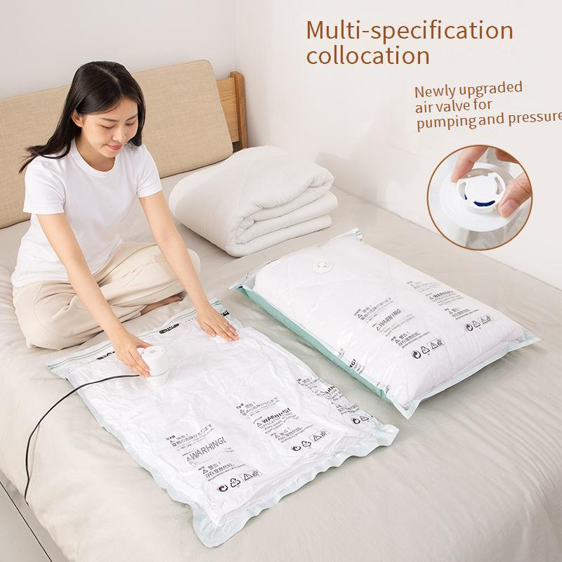 Sacchetto di compressione sottovuoto, estrazione dell'aria libera, sacco per riporre trapunte e vestiti, borsa da viaggio arrotolabile a mano, borsa per traslochi_voghion.com