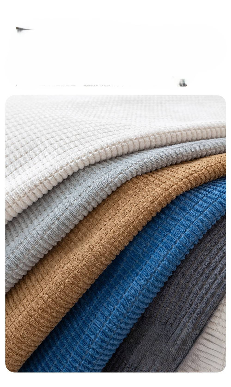 Waterproof Corn Grain Sofa Cushion 2025 New Four Seasons Universal Anti Slip Anti Cat Scratching Cushion Solid Color Sofa Cover_voghion.com