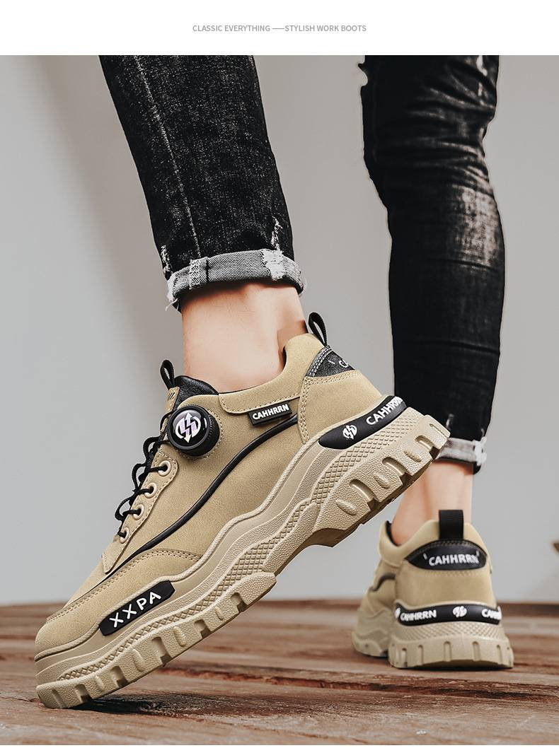 2025 Herfst Lage Werklaarzen Sportschoenen Zachte en Comfortabele Modieuze Casual Schoenen Voor Heren All-matching_voghion.com