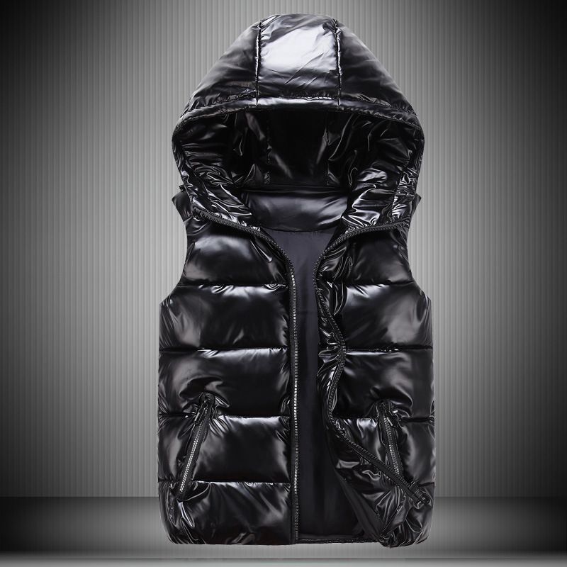 Family Matching Puffer Vests – Shiny Stand Collar Winter Vests For Men & Kids | Trendy Streetwear With Thermal Lining (S-XXXXL)_voghion.com
