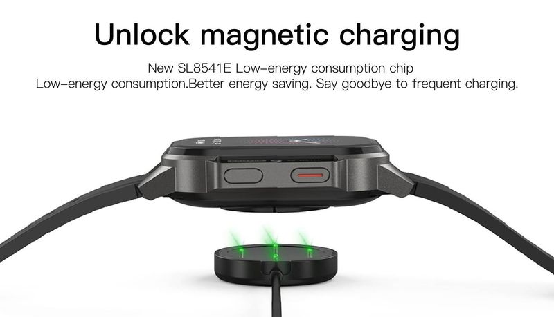 Smartwatch – 4G LTE-Anrufe, GPS-Tracking, Herzfrequenzmesser, wasserdicht, AMOLED-Display, Unisex-Outdoor-Sportuhr_voghion.com