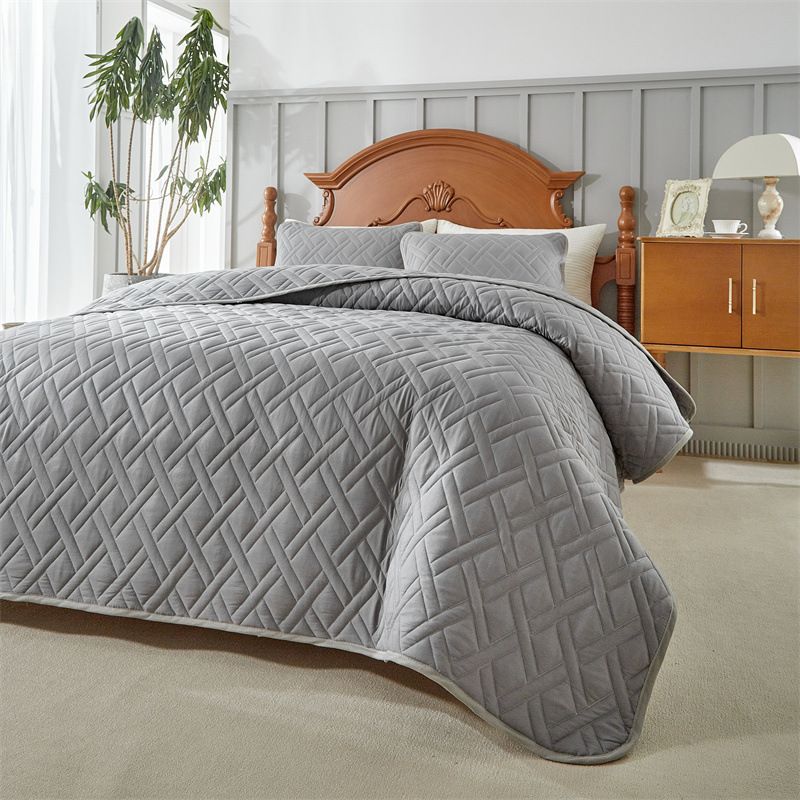 Botanisches Bettbezug-Set – 3-teiliger Bettbezug mit Blumenmuster (gebürstete Mikrofaser, OEKO-TEX®-zertifiziert) für moderne und unkonventionelle Schlafzimmer_voghion.com