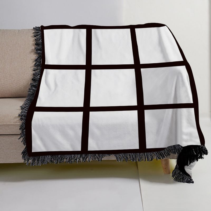 25 Jahre Waschlappen Sublimation Gebärmutter Blankodruck Neun Quadratische Decke, Heben Wolldecke_voghion.com