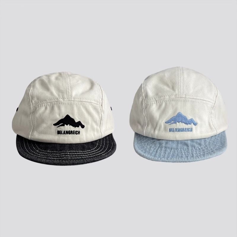 American style short small mountain duck tongue Amikaki brimmed baseball women, summer soft top work hat for trendy men_voghion.com
