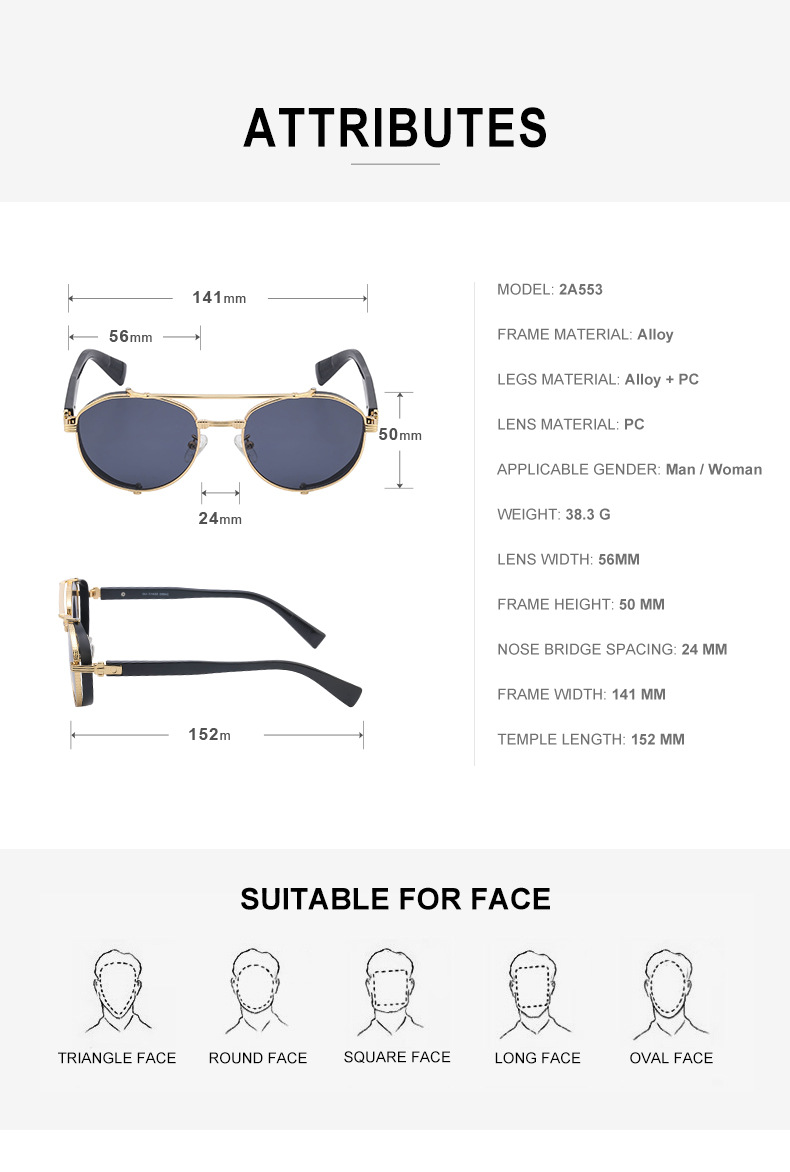Occhiali da sole unisex Polarizzatore antiriflesso anti-UV Coppia occhiali da sole_voghion.com