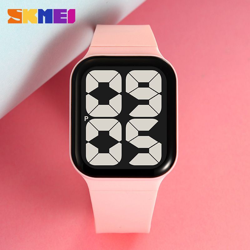 Orologio digitale da uomo e da donna, con grande schermo curvo, alla moda, semplice, impermeabile_voghion.com