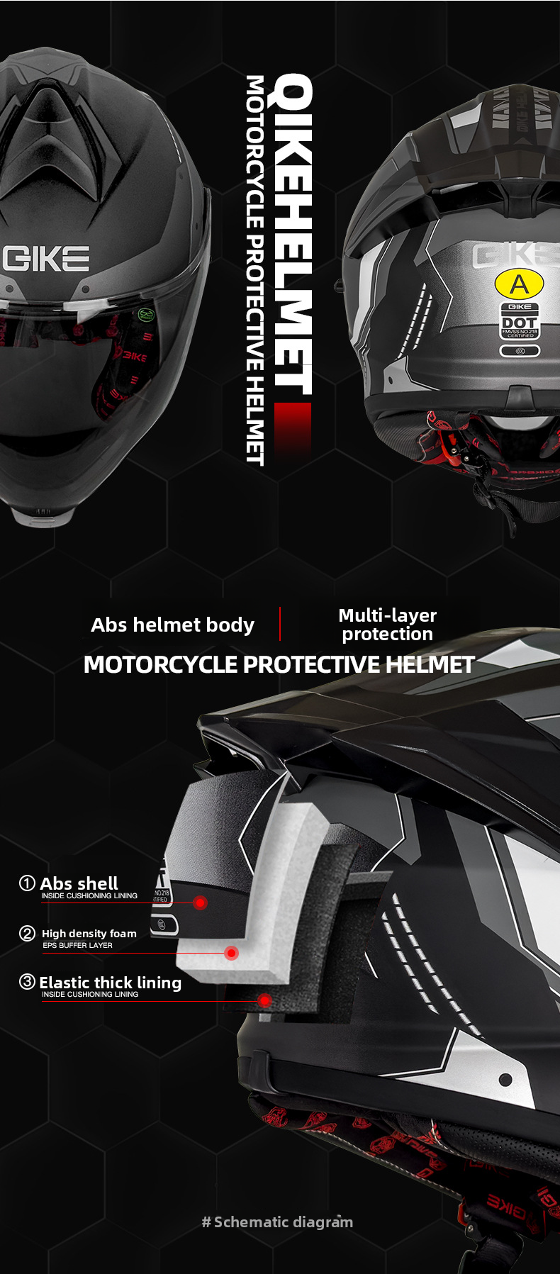 Four Seasons Motorcycle Anti-Fog Women Bluetooth, Lightweight View Full Face Helmet For Men With Large Head_voghion.com