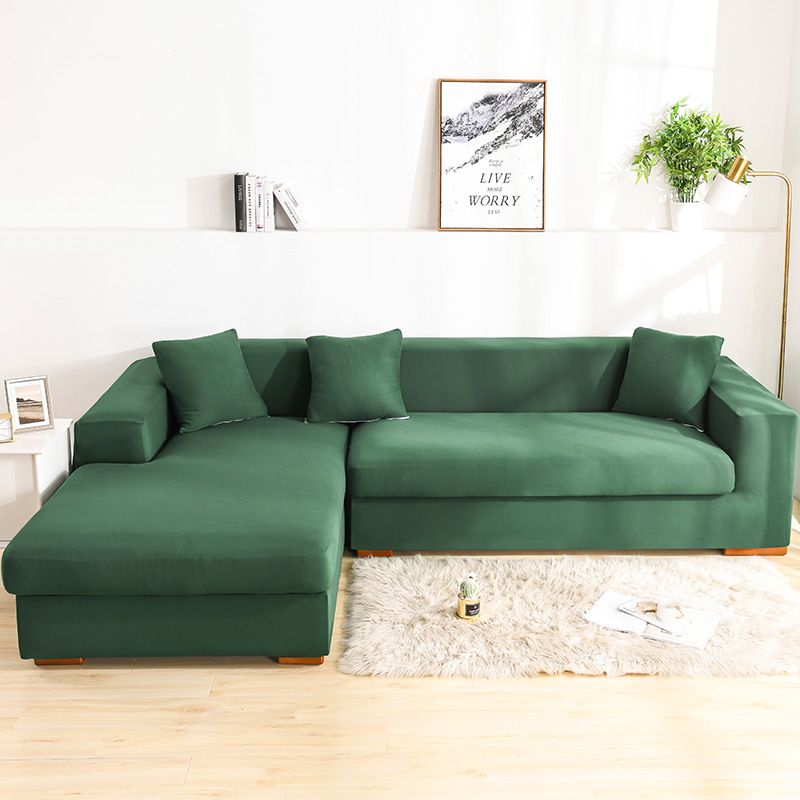 Milk silk solid color sofa cover elastic all-inclusive universal sofa cover sofa cover high gram weight non-slip wear-resistant wholesale_voghion.com