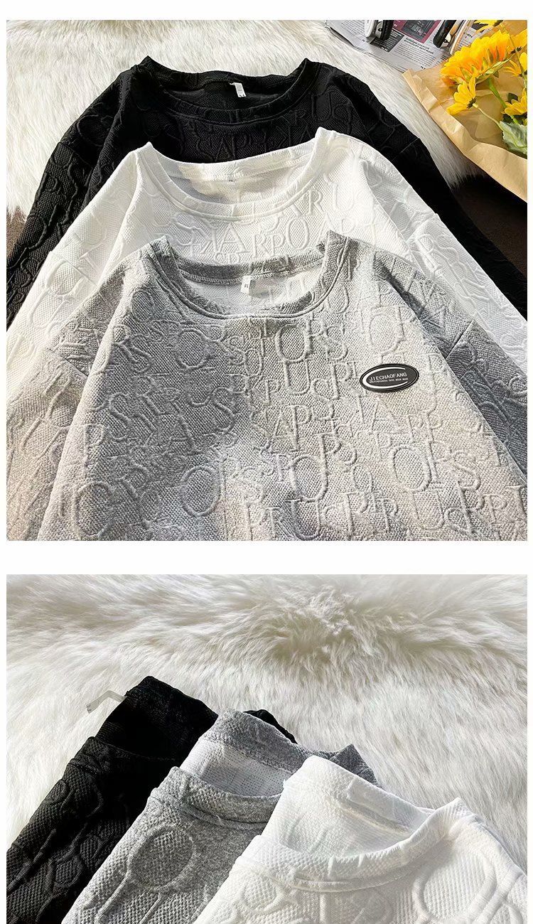 Felpa da uomo per uomo primavera e autunno, marchio alla moda, abbigliamento da uomo di alta gamma, design di nicchia, texture in stile coreano, giacca chic_voghion.com