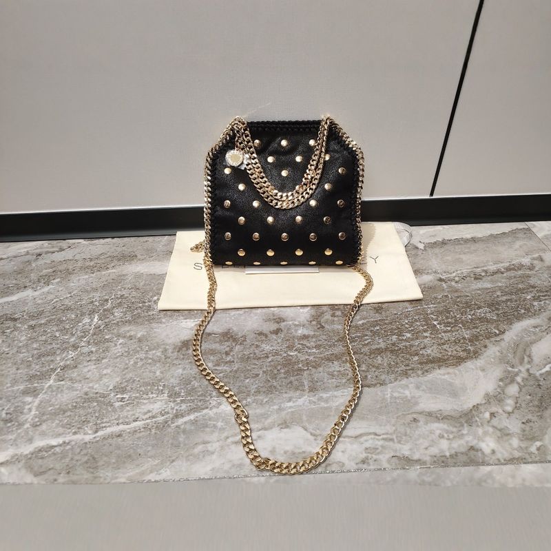 Full Grid Flat Chain Single Shoulder Small Square Fashion Versatile Tote Large Capacity Crossbody Bag_voghion.com