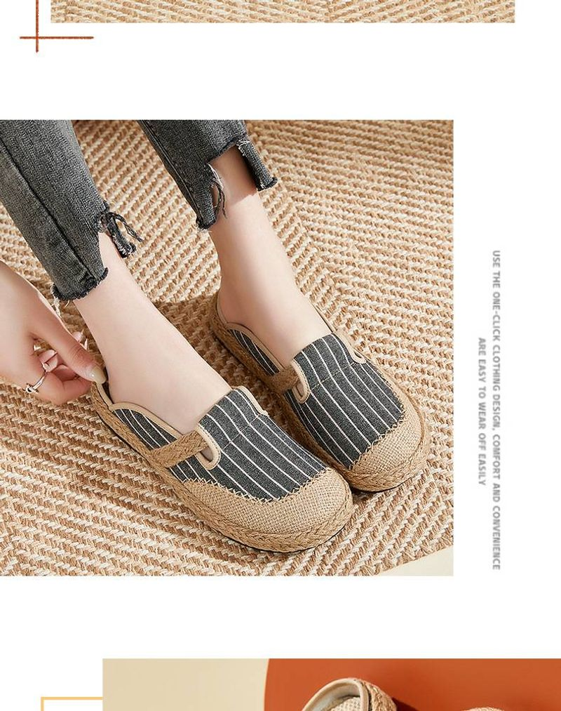 2024 New en Grass Weaving Casual Shallow Mouth Student Forest Series Single Shoes, Ethnic Style Embroidered Shoes for_voghion.com