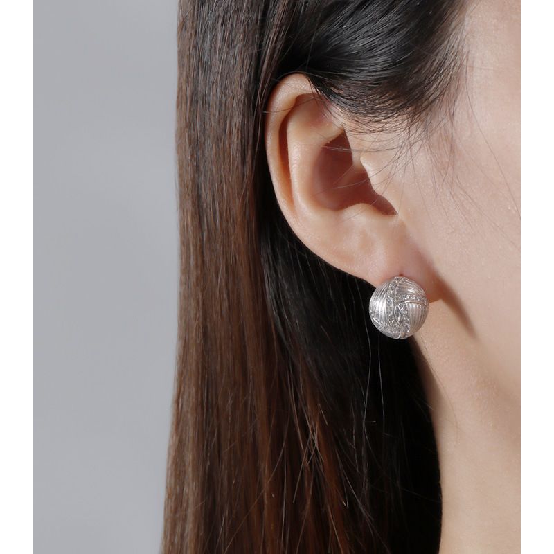 Orecchini a bottone in argento sterling con zirconi intarsiati, orecchini di nicchia minimalisti, jolly retrò, eleganti, stile coreano, da donna, di alta qualità_voghion.com