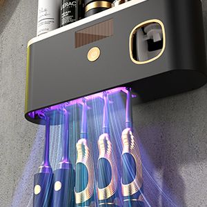 Wiederaufladbarer Zahnbürstenhalter – Eingebauter Spender_voghion.com