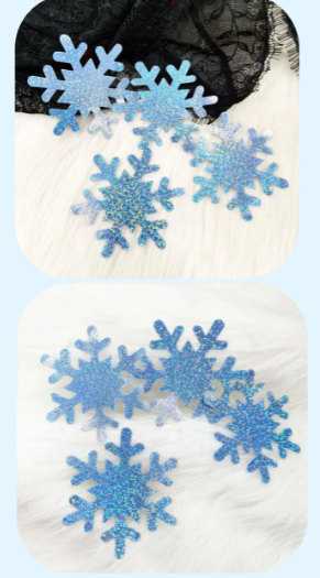 disposable breast patch phantom polka dot blue snowflake chest patch_voghion.com