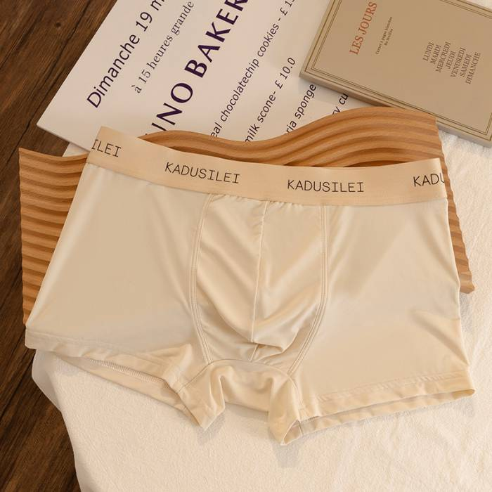 4 PCS shorts masculinos de malha de gelo sem costura de alta qualidade respirável verão, tamanho: L-3XL_voghion.com