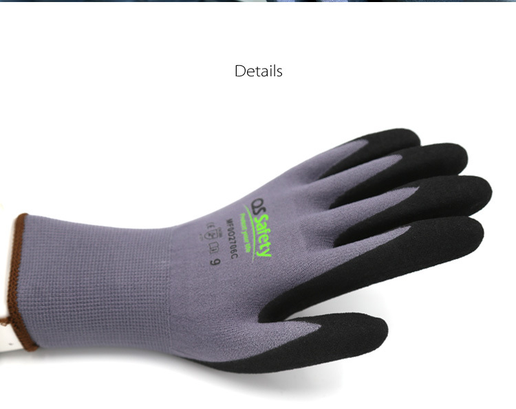 15 Gauge Spandex Nitril Mattierte Arbeitsschutzhandschuhe Verschleißfest, Rutschfest Und Atmungsaktiv Mechanische Handhabung_voghion.com