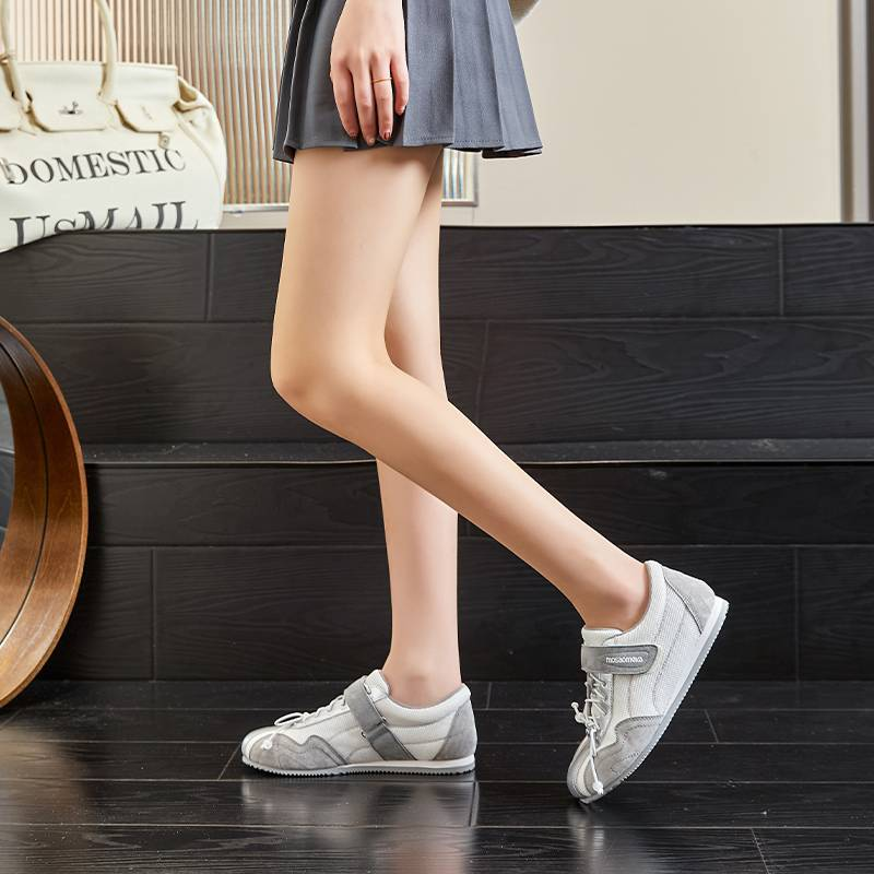 MingLiu Ura Grass Pigskin Inlegzool Forrest Gump Schoenen Voor Dames In Lente En Zomer 2025, Nieuwe Velcro Trainingsschoenen, Veelzijdige Casual Schoenen_voghion.com