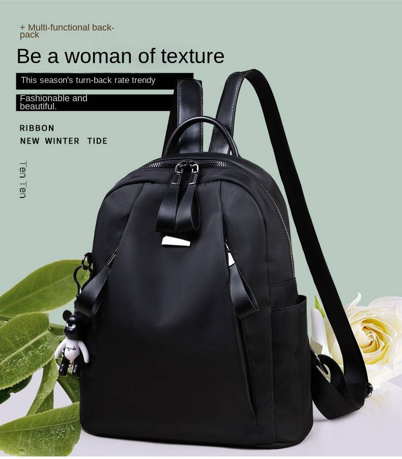 VINEY Backpack 2025 Summer New Large Capacity Oxford Cloth Backpack Women's Bag Ins Fashion Schoolbag_voghion.com