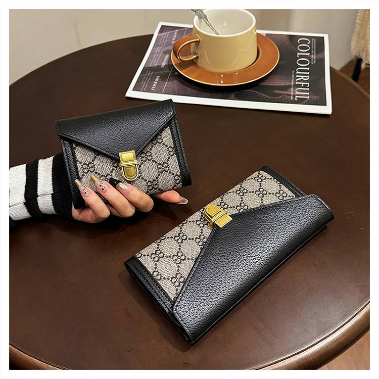 Portofel nou, ediție limitată sezonieră, ușor, de lux, de înaltă calitate, pentru carduri, elegant, cu temperament social, geantă de mână 19 * 3 * 10 cm_voghion.com