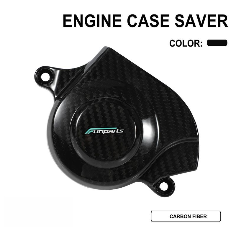 Protector de motor de fibra de carbono para motos de cross y todoterreno: protección ligera y duradera (18,5 x 13,3 x 6 cm)_voghion.com