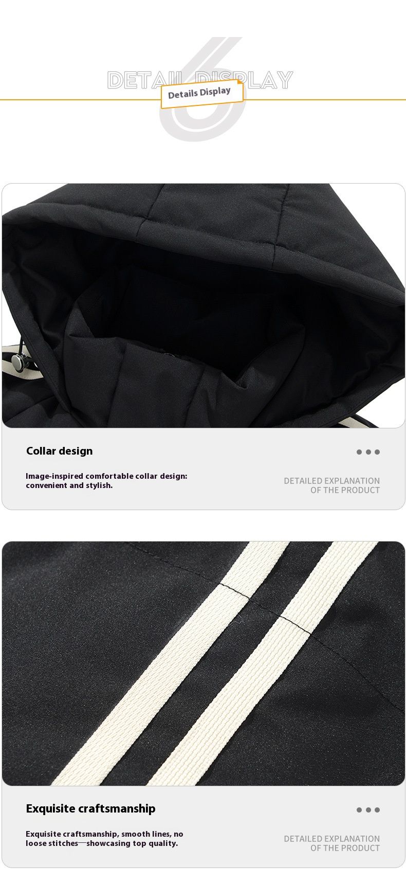 Men's Hooded Longline Winter Coat Lightweight Polyester Jacket With Pockets For Casual Wear_voghion.com