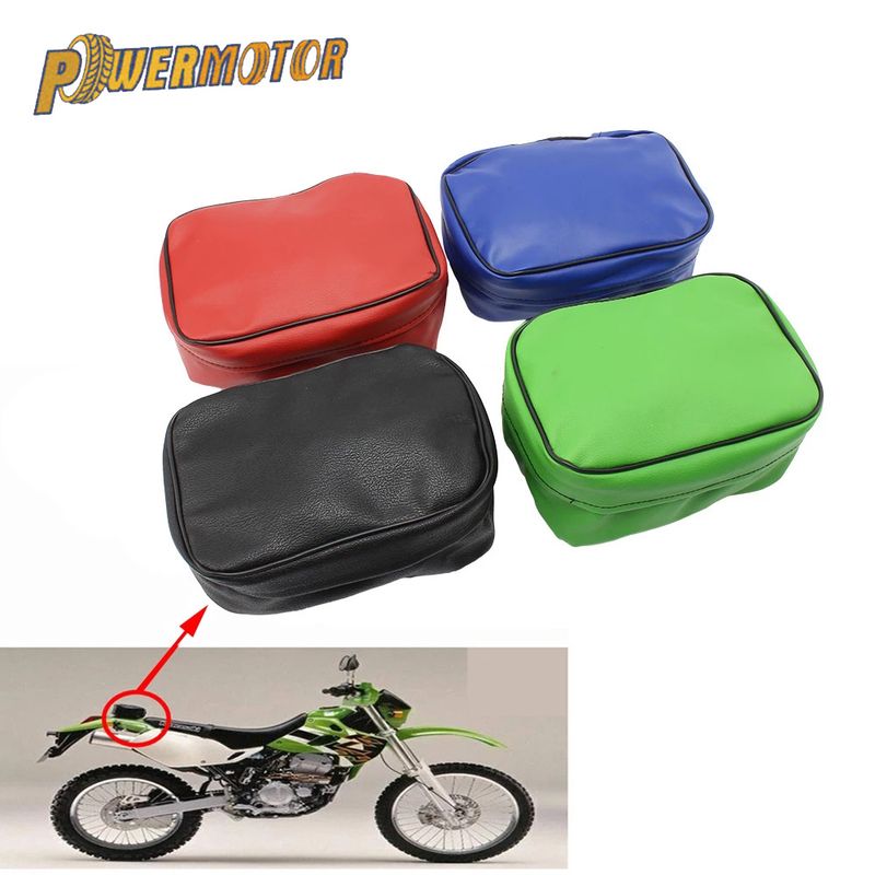 Torby motocyklowe tylne Off Road Kit Naked Tool Bag do retro Honda Tornado XR250 XR600 C650gt CRF450 XR350R PU skóra wodoodporna_voghion.com