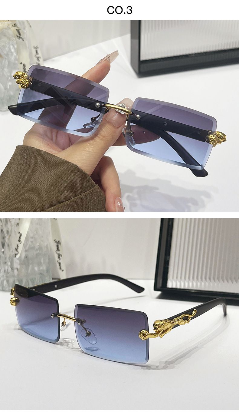 VOOTHOST Nuovi occhiali da sole colorati alla moda per uomo e donna, occhiali da sole rettangolari sfumati, occhiali da sole da esterno UV400, occhiali da sole F0290_voghion.com