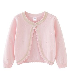 Gold And Silver Thread Girls' Knitted Cardigan Coat Spring And Autumn Children's Sweater Sunscreen Air Conditioning Sweater Shawl Thin_voghion.com