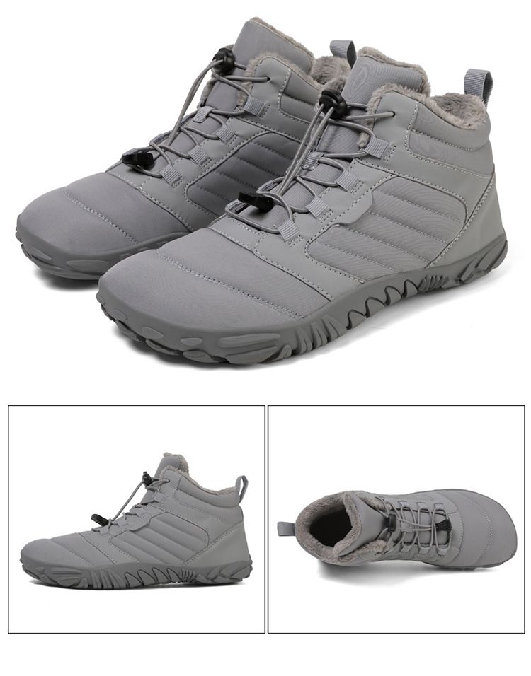 Scarpe di cotone impermeabili, stivali da trekking in cotone più scarpe calde in velluto, coppia di stivali da neve sportivi spessi e anti-sci_voghion.com