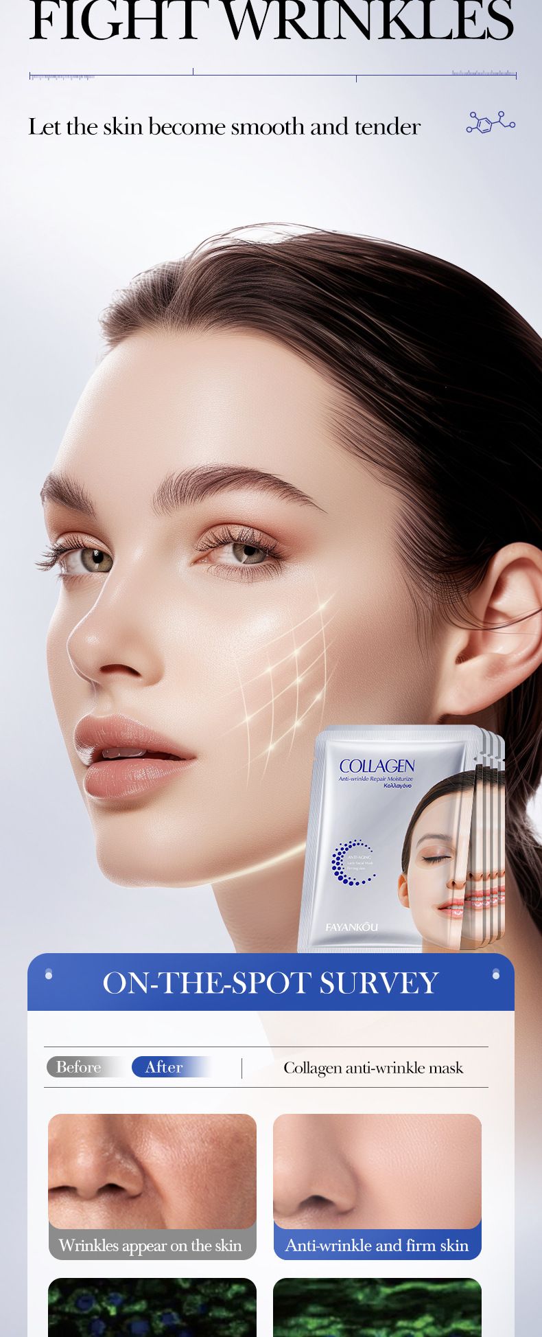 Full English Collagen Anti-Wrinkle FAYANKOU Moisturizing Hydrating Mask_voghion.com