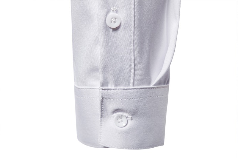 New long sleeved with British style lapel pleated men's uniform, formal dress, base shirt_voghion.com