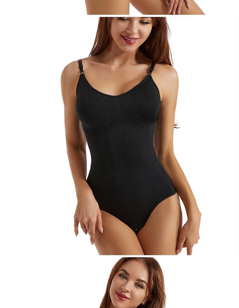 One-Piece Shapewear For Women, Tummy Control Pants With Open Crotch, Butt-Lifting, Camisole Underwear, Elastic Waist_voghion.com