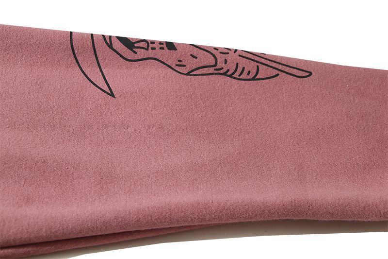 Sweat à capuche en peluche imprimé graffiti peint à la main et teint dans la boue de style hip-hop KAN@YE automne/hiver 2023_voghion.com