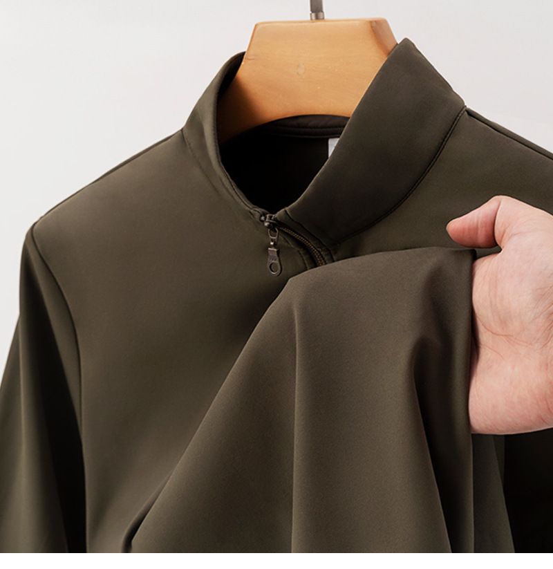 Hochwertiges Langarm-Shirt im Lulu-Stil aus Thermo-Fleece und Nylon mit hoher Elastizität für Herren, Sport-Sweatshirt mit halbem Reißverschluss für Herren_voghion.com