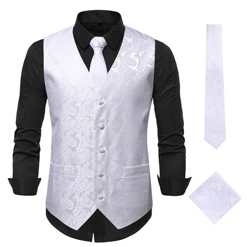 Nieuwe modieuze oversized herenpak Europese casual taille bloemen formeel vest_voghion.com