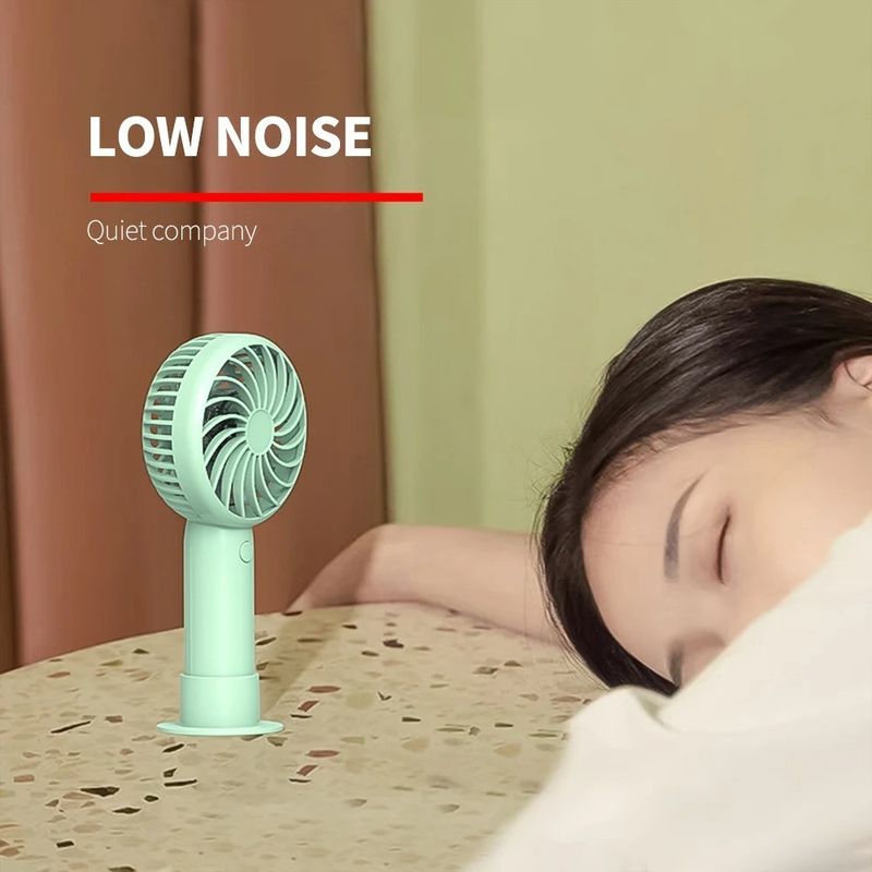 3pcs Mini USB Rechargeable Handheld Fans – 1200mAh Portable Cooling Set_voghion.com