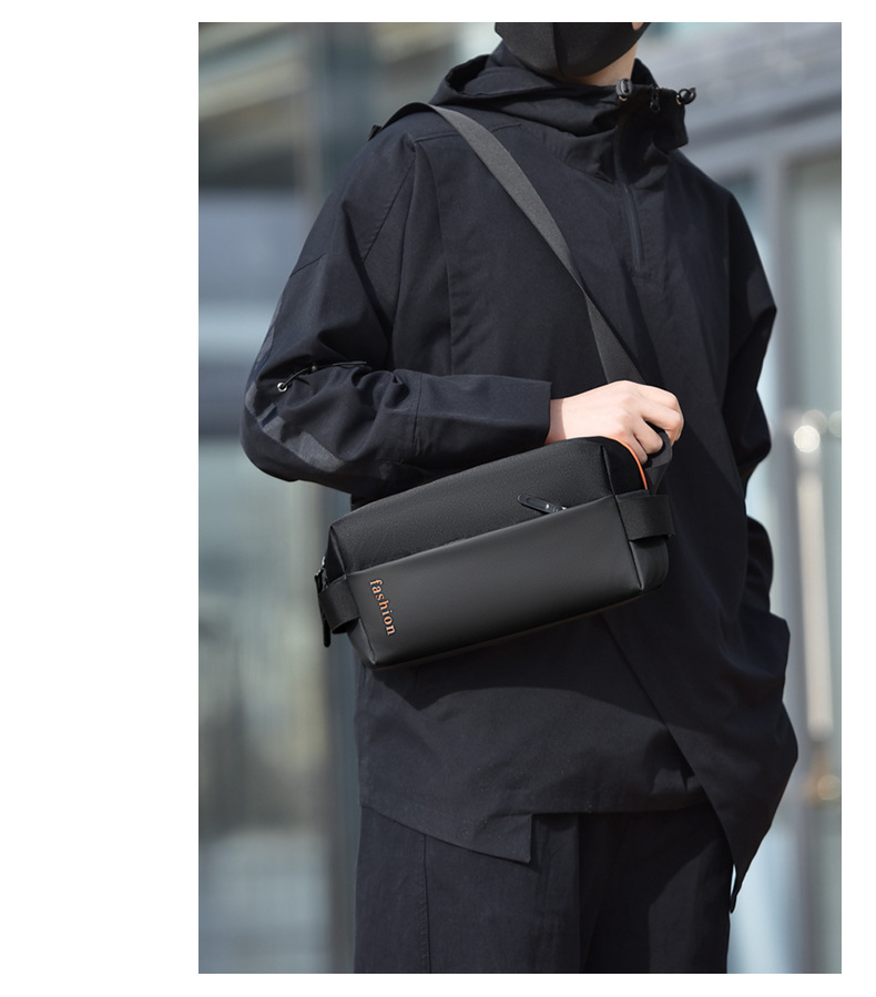 Borsa da petto da uomo: nuovi pannelli leggeri e alla moda, elegante borsa a tracolla, semplice pettorale da pendolarismo, borsa a tracolla da uomo da viaggio all'aperto_voghion.com