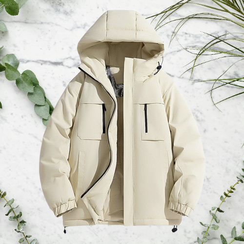 Men's Clothing Winter Men's Graphene Heating Cotton Coat Men's Hooded Windproof Workwear Functional Thickened Cotton Coat Spot_voghion.com